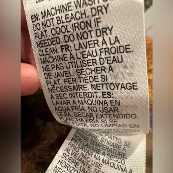 RVCA Fuzzy Plaid Long Sleeve Crewneck Fuzzy Sweater, Size Small - Picture 13 of 14